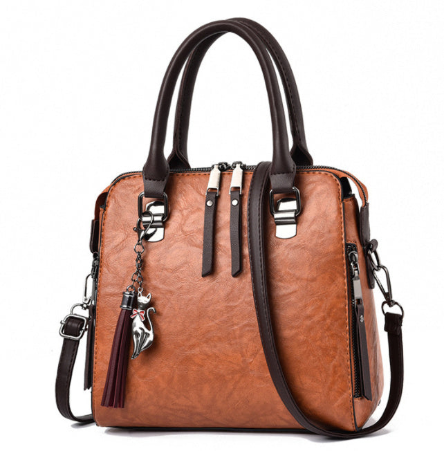 Luxe Chic - Sac à main en cuir souple pour femmes, grand modèle - Rynova
