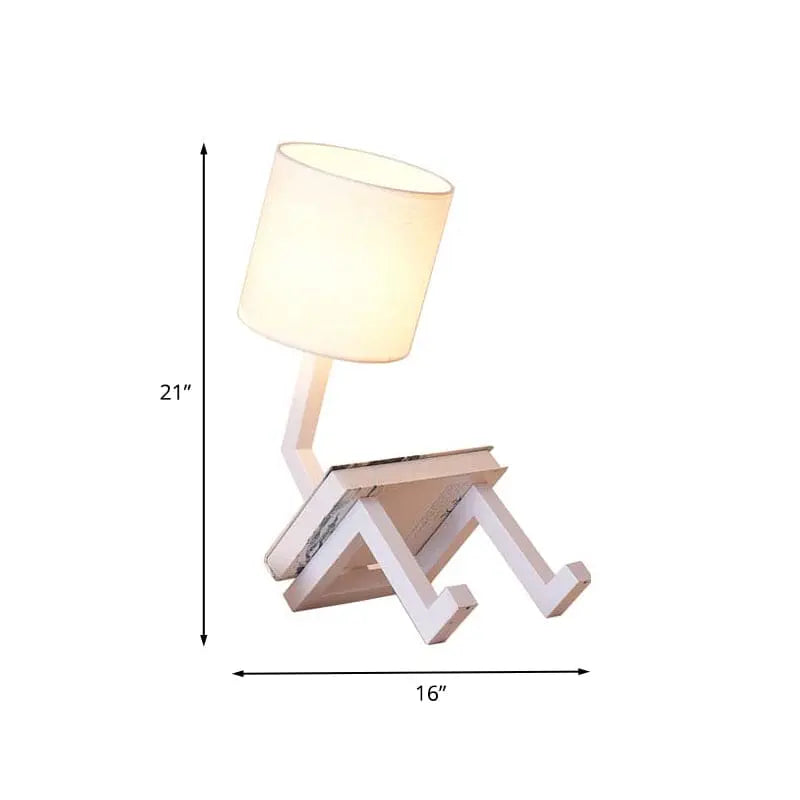NordicLuxe - lampe de table scandinave avec étagère intégrée - Rynova