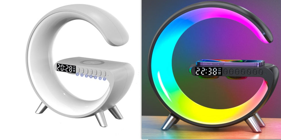 Lumière Intelligente - Lampe LED, enceinte Bluetooth et chargeur sans fil - Rynova