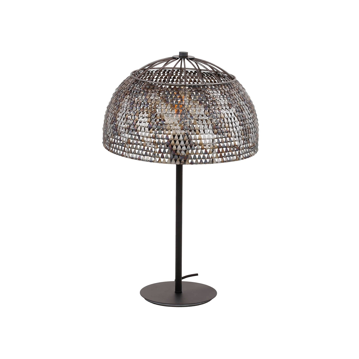 LumièreÉlégante - Lampe de table design noir et brun - Rynova
