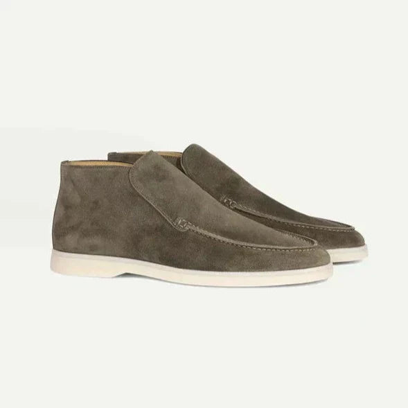Summit Style - Chaussures orthopédiques en daim beige pour hommes - Rynova