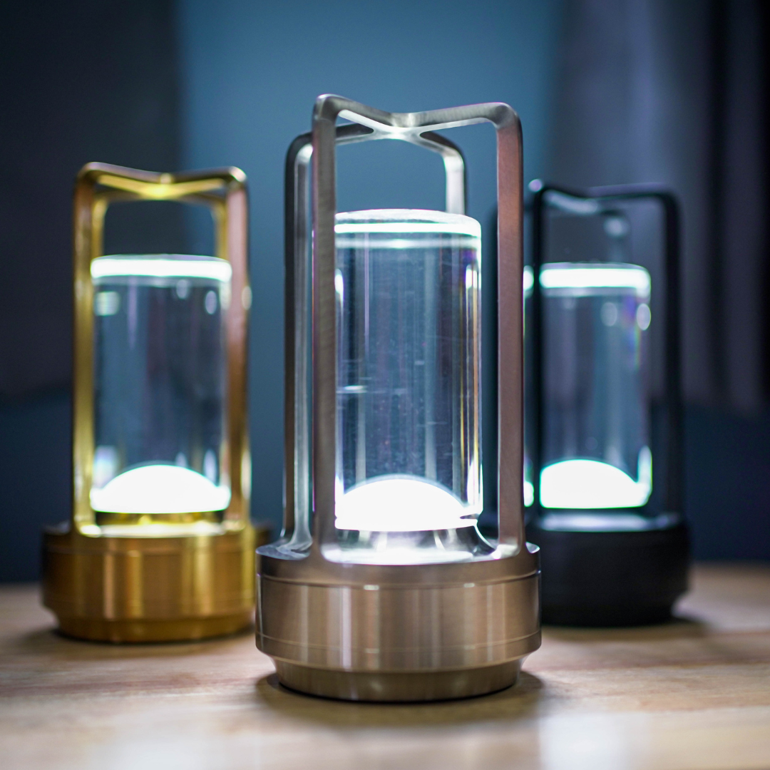 CristalLumière - Lampe en cristal élégante et moderne - Rynova