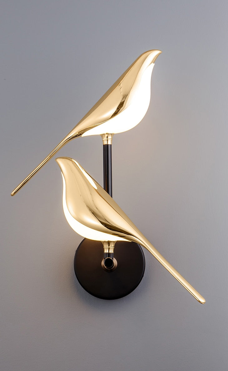 OiseauLumière - Applique Murale Moderne en Forme d'Oiseau - Rynova