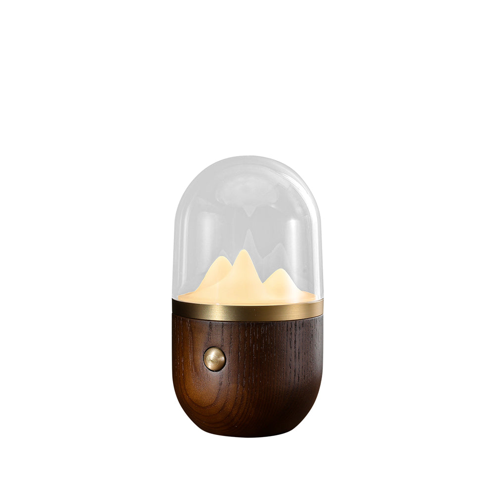 ÉclatMont – Lampe Apaisante en Verre et Bois - Rynova