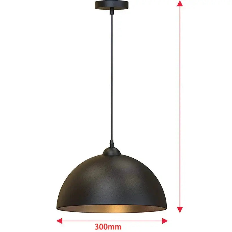 DomeLumière - Lampe Suspendue Moderne avec Abat-Jour en Dôme - Rynova