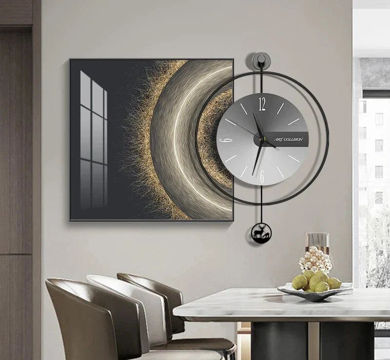 Horloge Élégance Moderne – Horloge Murale Créative et Chic - Rynova