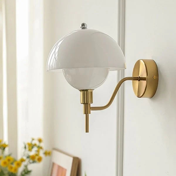 Lampe Murale Lumière de Champignon Crème – Élégance Enchantée pour Votre Décor Intérieur - Rynova
