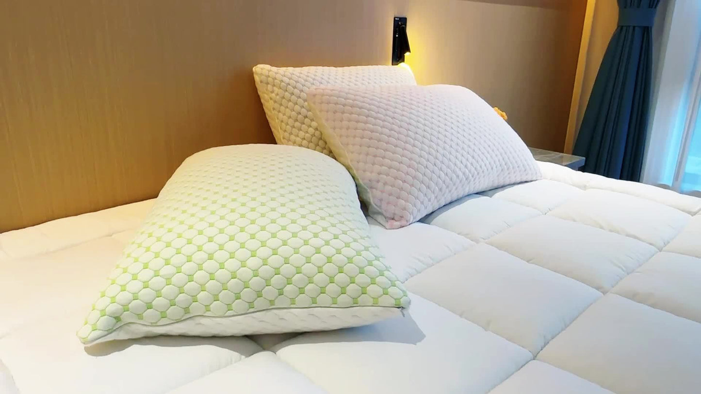 FraisCoussin - Coussin en Mousse Rafraîchissant avec Housse en Bambou Lavable - Rynova