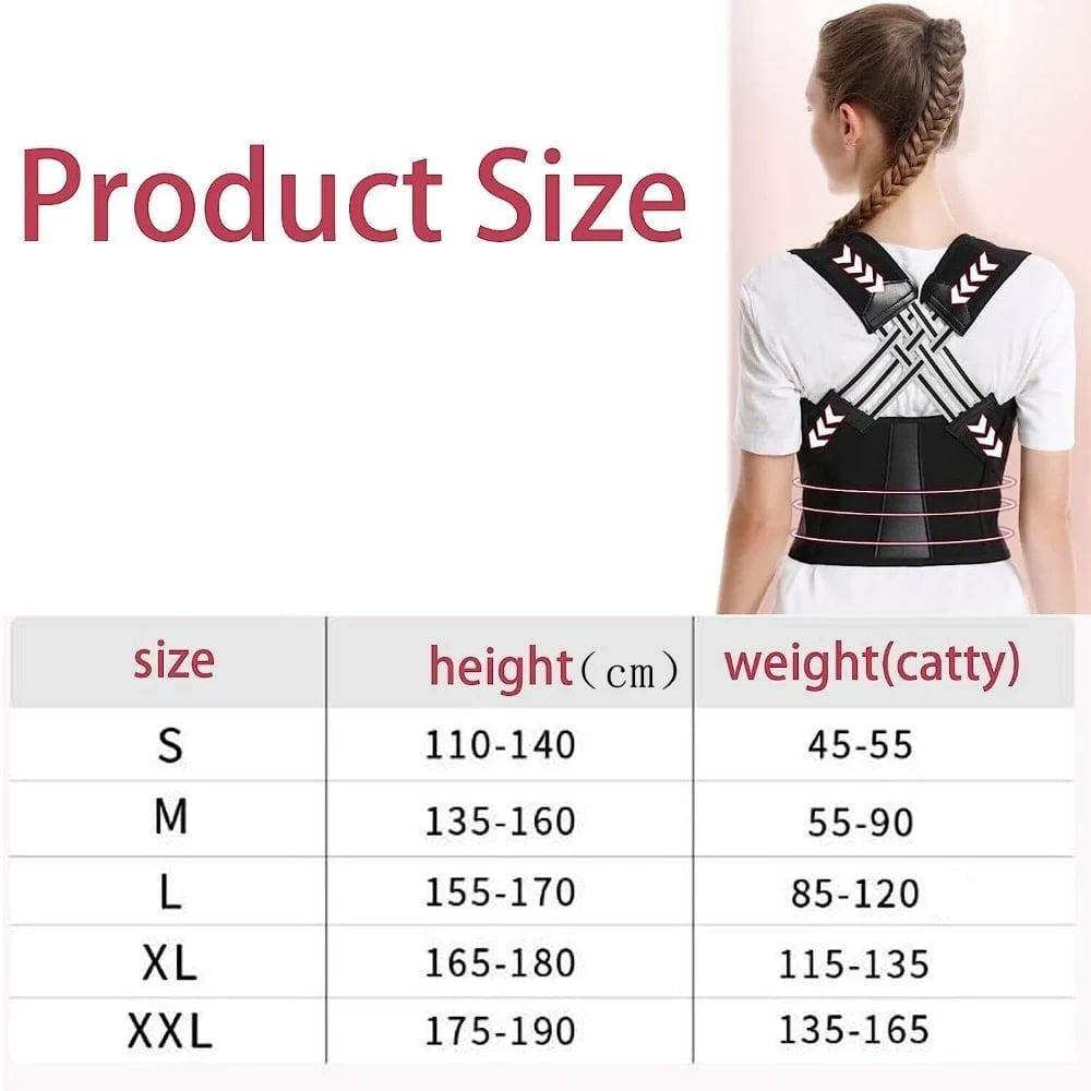 Posture Plus - Correcteur de Posture Entièrement Ajustable | Améliorez Votre Posture et Santé Dorsale - Rynova
