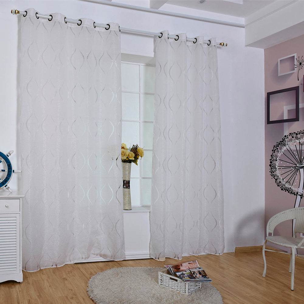 ÉléganceLumineuse - Voile Moderne à Motif de Bulles pour un Intérieur Chic - Rynova