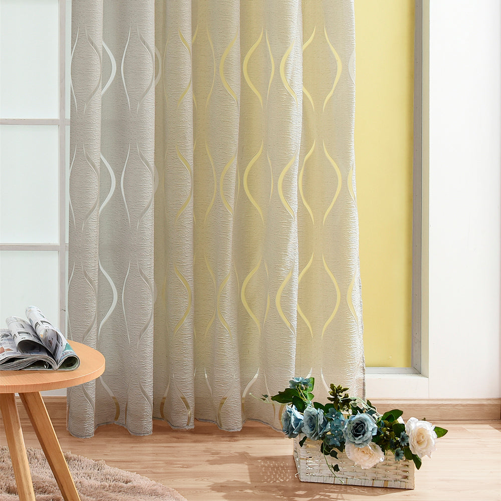 ÉléganceLumineuse - Voile Moderne à Motif de Bulles pour un Intérieur Chic - Rynova