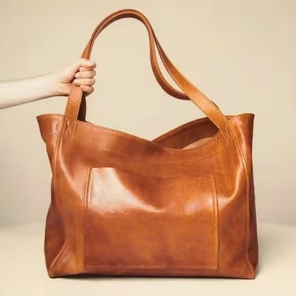 Lunaria - Sac à provisions en PU pour femmes, grand modèle rétro - Rynova