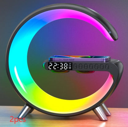 Lumière Intelligente - Lampe LED, enceinte Bluetooth et chargeur sans fil - Rynova