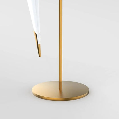 LumiOr - Lampe de Table Dorée avec Design Origami en Grue - Rynova