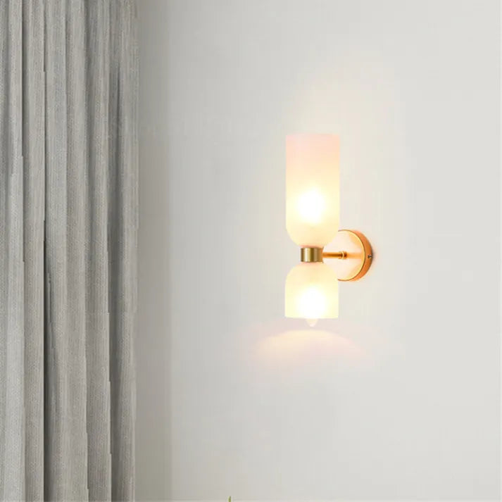 LumiVerre - Applique Murale à Double Tête en Verre - Rynova