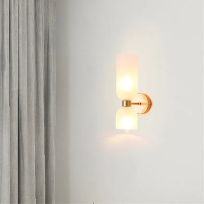 LumiVerre - Applique Murale à Double Tête en Verre - Rynova