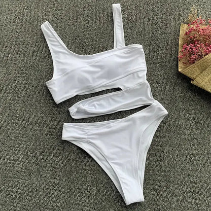 Ensemble de bikini à une épaule AquaGlam - Rynova