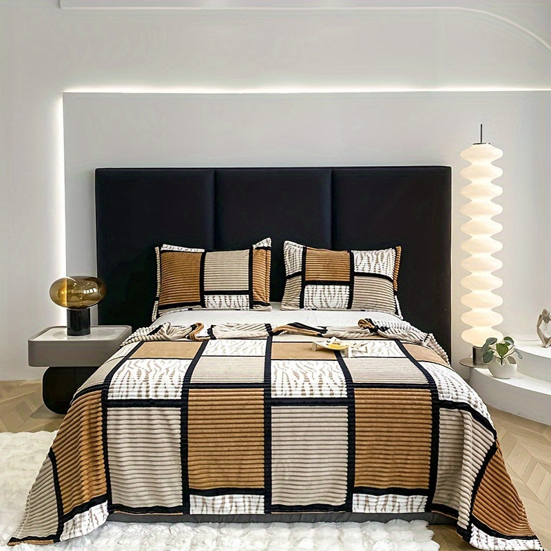 CocoonChic - Couverture en flanelle douce et polyvalente pour toutes saisons - Rynova