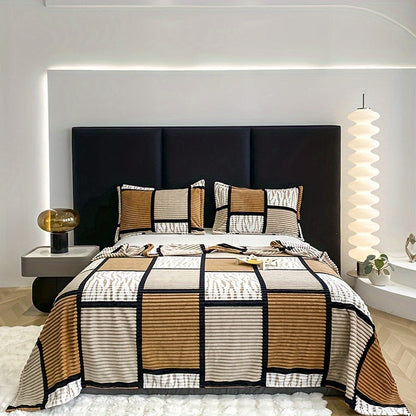 CocoonChic - Couverture en flanelle douce et polyvalente pour toutes saisons - Rynova