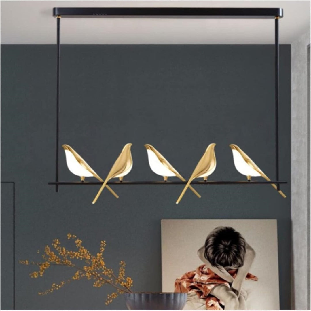 LumiOiseaux – Lampe suspendue cercle d'oiseaux - Rynova