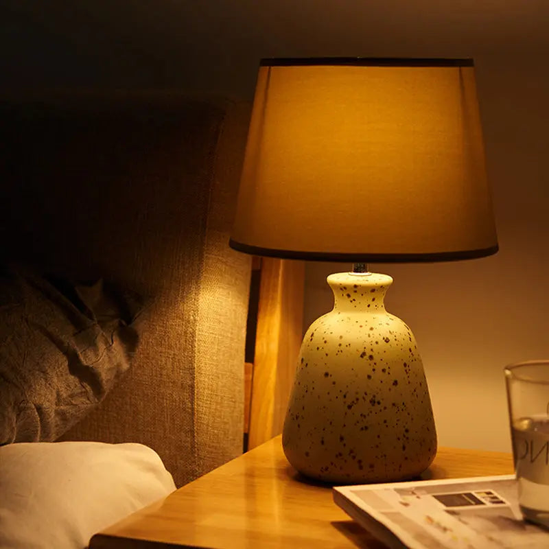 Lampe de Lecture en Céramique Rustique à 3 Pompes pour Table de Nuit - Rynova