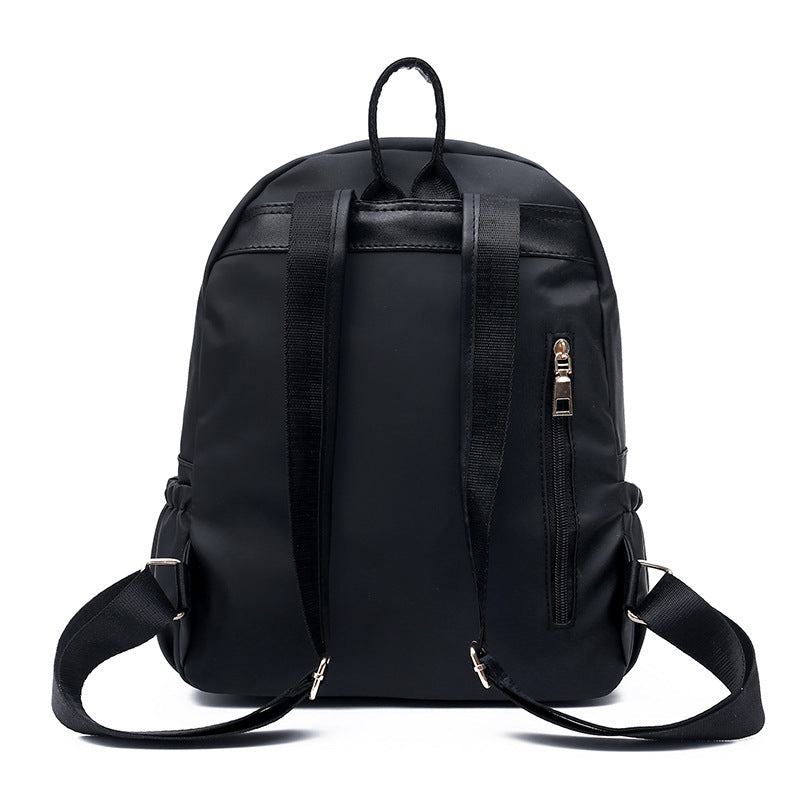 Soleil Chic - Sac à dos étanche en Oxford pour femmes, noir - Rynova