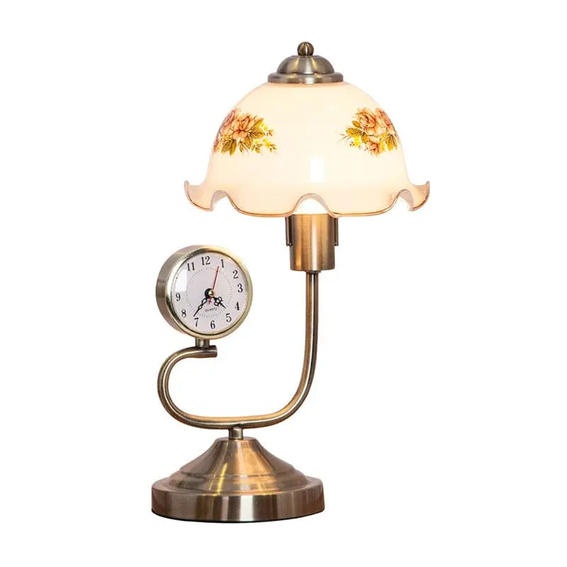 FleurLumière - Lampe de Table Fleur Champêtre Élégante - Rynova