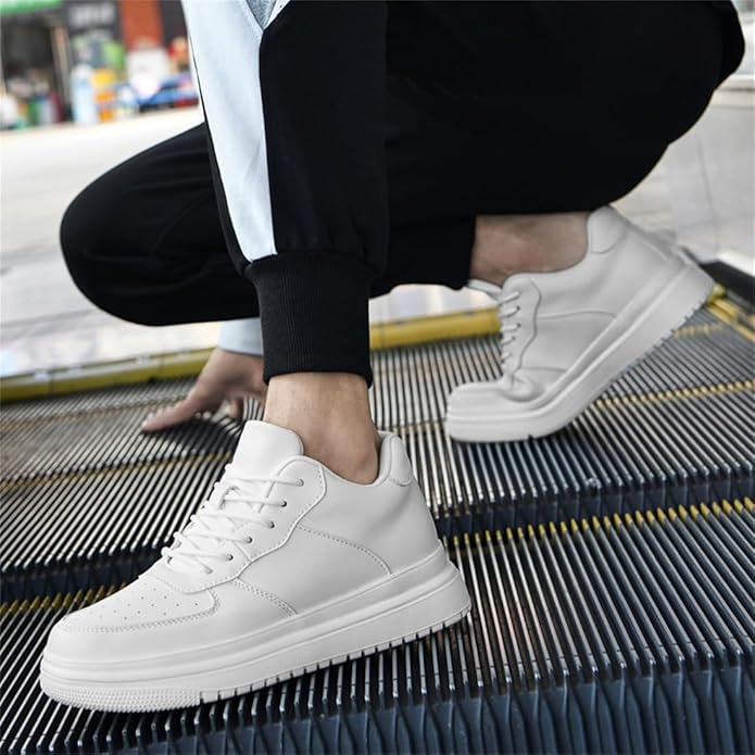 HauteurMax – Baskets Élévatrices en Cuir pour Hommes - Gain de Hauteur Discret - Rynova