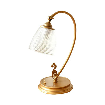 LumièreDorée - Lampe Vintage en Métal Doré avec Éclairage Chaleureux - Rynova
