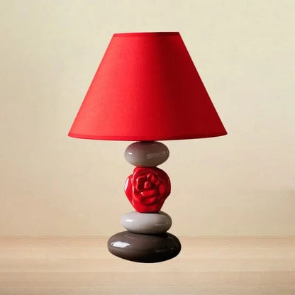 ÉclatMaison - Lampe de Table avec Abat-jour en Tissu Conique - Rynova