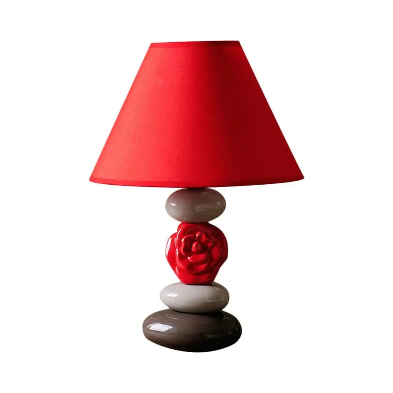 ÉclatMaison - Lampe de Table avec Abat-jour en Tissu Conique - Rynova