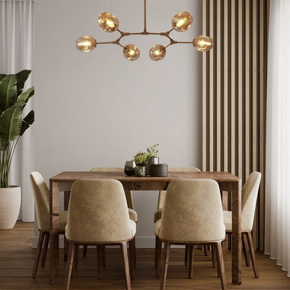 LUXURIA - Lampe Suspendue de Luxe Noir et Or - Rynova