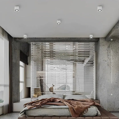 LumiCarré - Lampe de Plafond LED Carrée Ajustable avec Éclairage Dimmable en Trois Étapes - Rynova