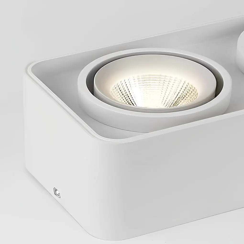 LumiCarré - Lampe de Plafond LED Carrée Ajustable avec Éclairage Dimmable en Trois Étapes - Rynova