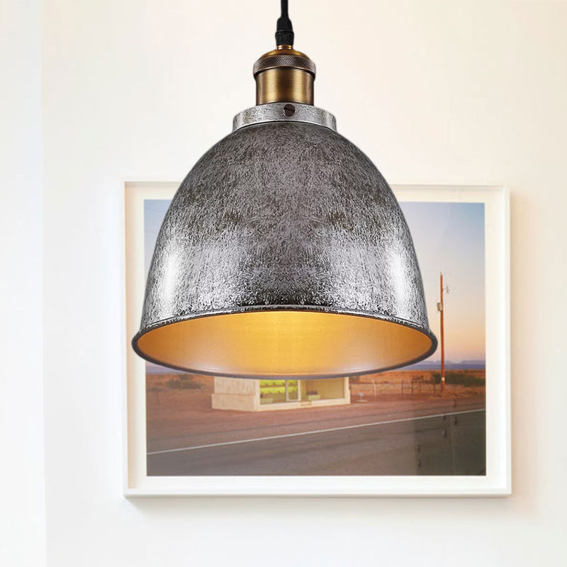 ForgeLumi - Lampe Suspendue en Fer Forgé avec Câble Noir/Rouille - Rynova