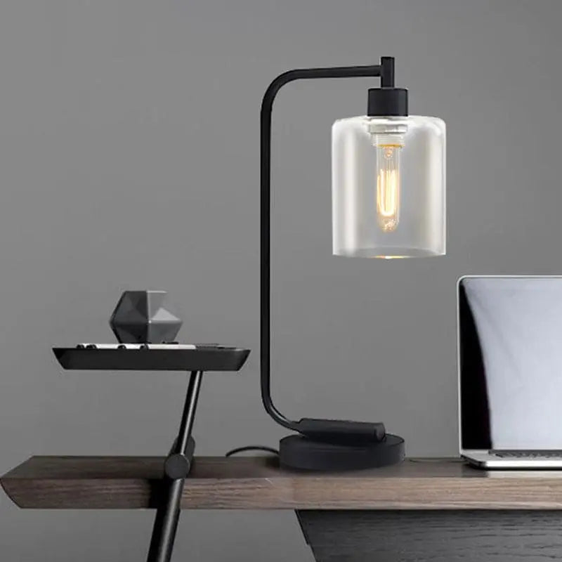 LumiÉlégance - Lampe de Table Cylindrique Moderne - Rynova