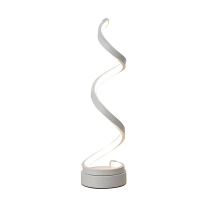 ÉclatSpiralé - Lampe de Table Moderne à Design Spiralé LED - Rynova
