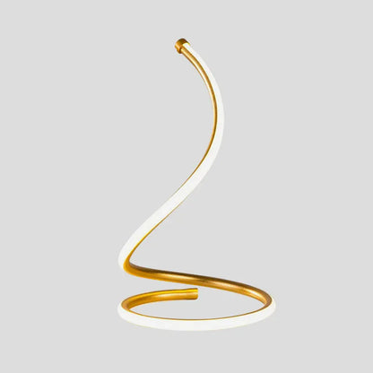 Luminéa - Lampe Spiralée en Silicagel Doré - Rynova