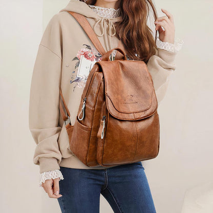 LuxeVégan - Sac à dos femme élégant en cuir végan - Rynova