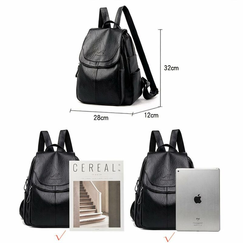 LuxeVégan - Sac à dos femme élégant en cuir végan - Rynova