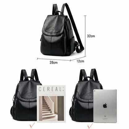 LuxeVégan - Sac à dos femme élégant en cuir végan - Rynova