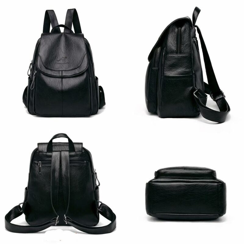 LuxeVégan - Sac à dos femme élégant en cuir végan - Rynova