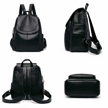 LuxeVégan - Sac à dos femme élégant en cuir végan - Rynova