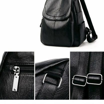 LuxeVégan - Sac à dos femme élégant en cuir végan - Rynova