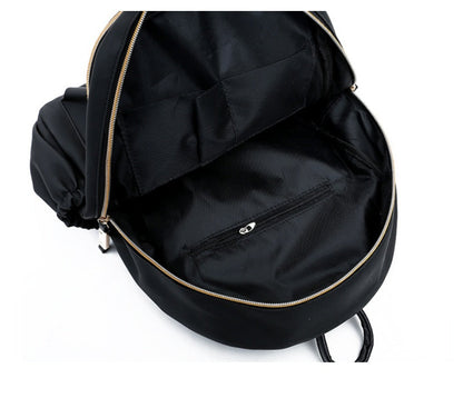 Soleil Chic - Sac à dos étanche en Oxford pour femmes, noir Rynova