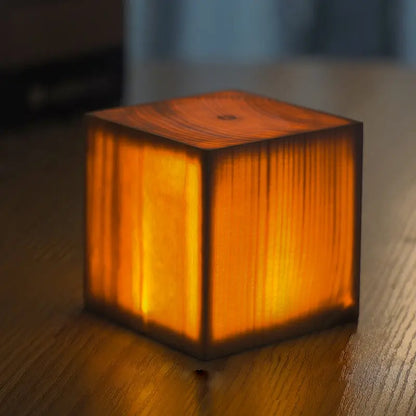 ÉclatBois - Lampe de Table LED avec Batterie Rechargeable et Contrôle Tactile pour Maison et Bureau - Rynova