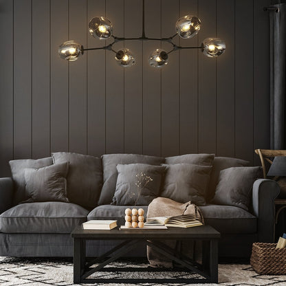 LUXURIA - Lampe Suspendue de Luxe Noir et Or - Rynova