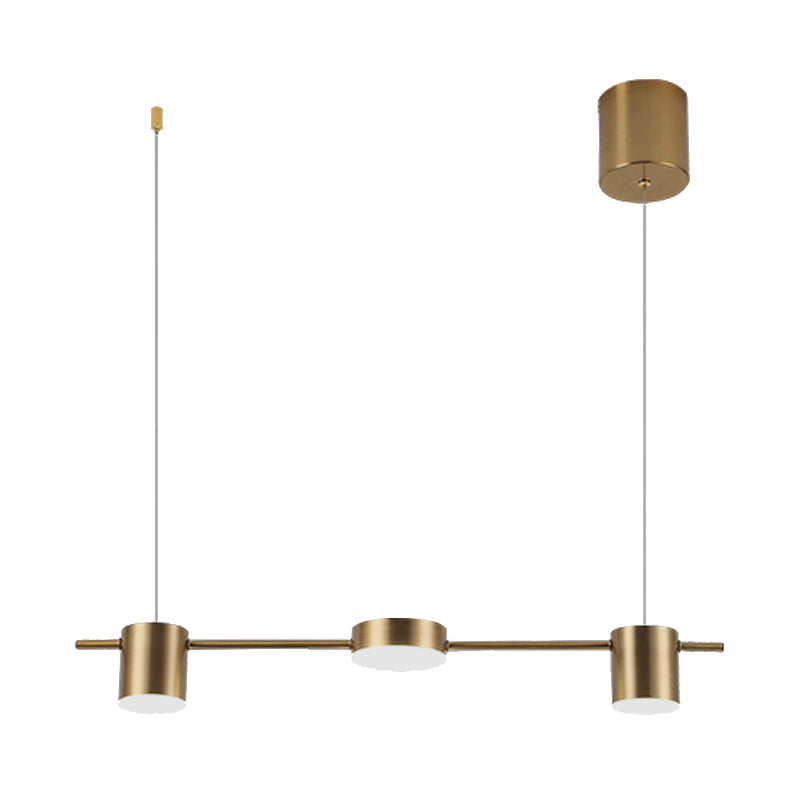 LumiModern – Suspension en aluminium noir/or à 3 ou 5 lumières - Rynova