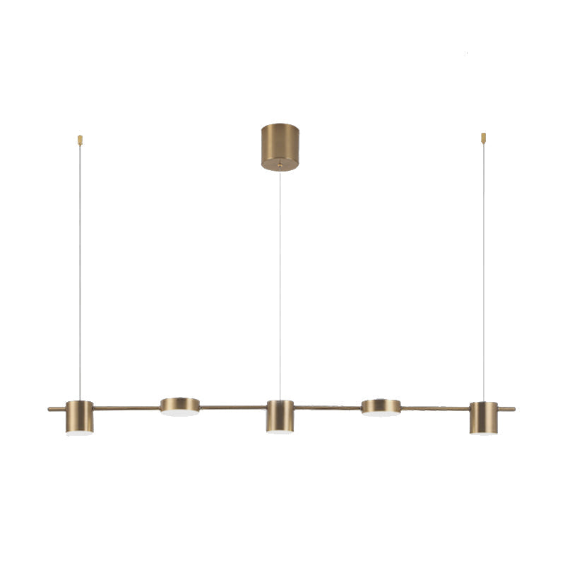 LumiModern – Suspension en aluminium noir/or à 3 ou 5 lumières - Rynova