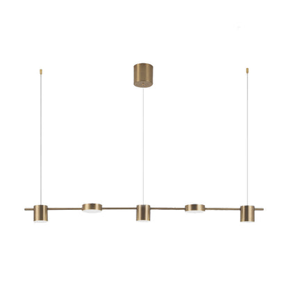 LumiModern – Suspension en aluminium noir/or à 3 ou 5 lumières - Rynova